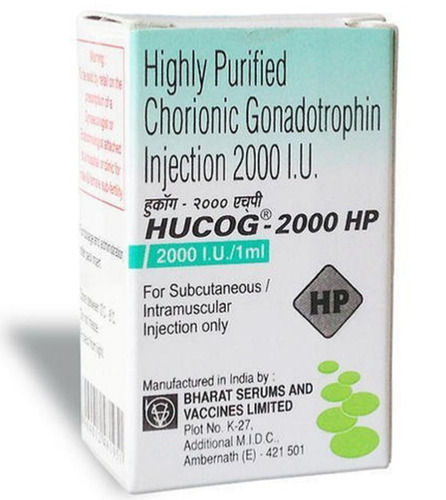  अत्यधिक शुद्ध क्रोनिक गोनाडोट्रॉफ़िन इंजेक्शन 2000I.U./1Ml कूल एंड ड्राई प्लेस
