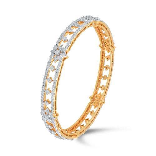 Ladies Modern Style Designer Diamond Bangles, 2 Pieces Gender: Women