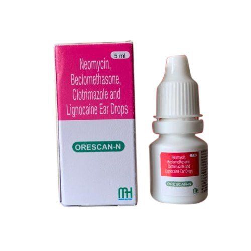 Medicine Raw Materials Orescan-N Neomycin Beclomethasone Clotrimazole And Lignocaine Ear Drops, Packaging Type: Box, Packaging Size: 5 Ml