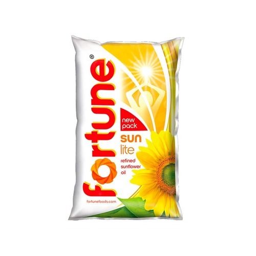 Multicolor Pack Of 1 Liter Pure Fortune Refined Sunflower 