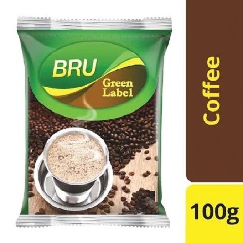 Pack Of 100 Gram Rich And Thick Aromatic Based Green Label Bru Coffee
