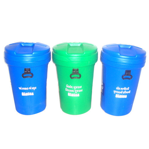 Round Closed Lids Waste Bins - Application: Outdoor Use