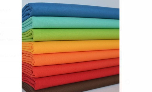 Silver Washable 200 Gsm Plain Pattern Hand Woven Multi Color Unstitched Fabric