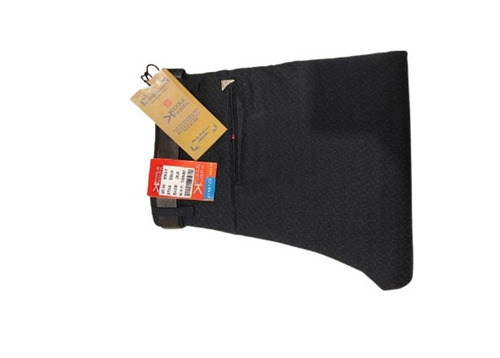 सिल्क काले रंग का वॉशेबल डबल पॉकेट प्लेन स्टाइलिस्ट पुरुषों के लिए फॉर्मल ट्राउज़र