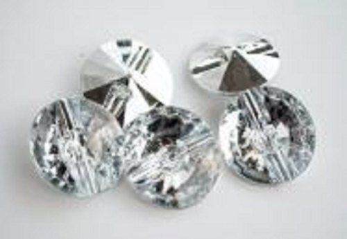 Grey White 20 Mm Plastic Diamond, For Jewelry Component