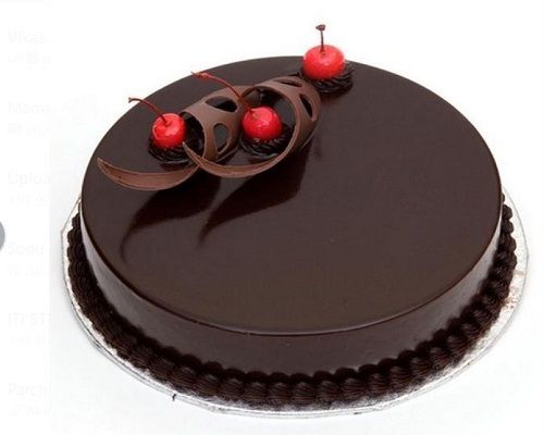 1 Kilogram Round Shaped Sweet And Delicious Fresh And Eggless Chocolate Cake