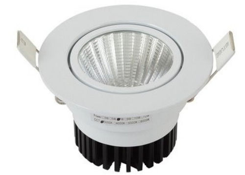 Round Cool White Aluminum Base Input 220 Voltage And 10 Watt Led Cob Light Application: Indoor