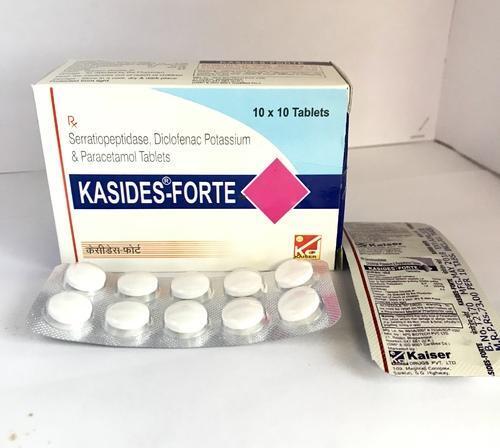 Anti-Inflammatory Drug Serratiopeptidase Potassium Pain Relieving Diclofenac Paracetamol Tablet