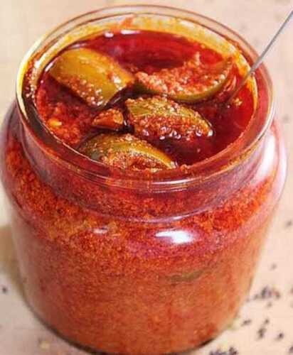 Green Color Mango Pickle