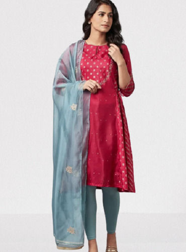 Ladies Cotton Kurta and Leggings Set