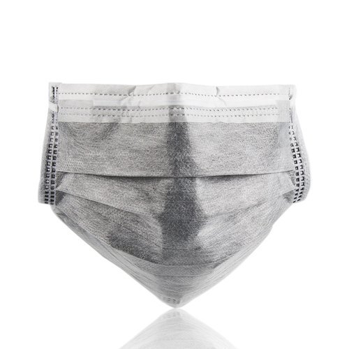 Light Weight Breathable Eco Friendly Non Woven Disposable Gray Carbon Mask