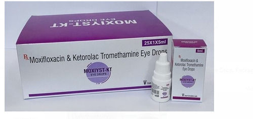 Moxifloxacin And Ketorolac Tromethamine Eye Drops Pack Of 25 X 1 X 5 Ml 