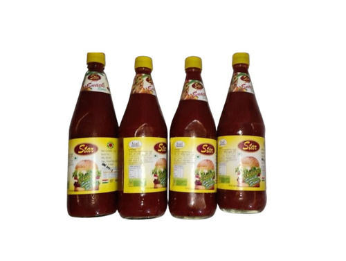 Pack Of 1 Liter Vegetarian Food Grade Sour And Sweet Taste Tomato Sauce