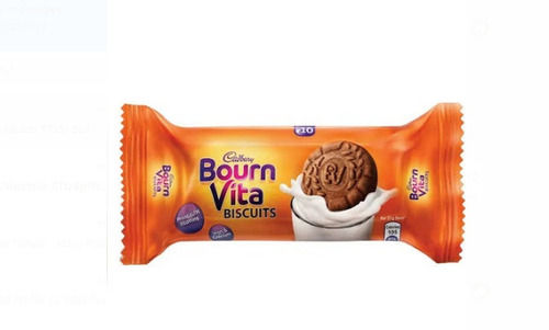 Round Chocolate Flavor Sweet Taste And Crispy Cadbury Bourn Vita Biscuit Fat Content (%): 10 Grams (G)