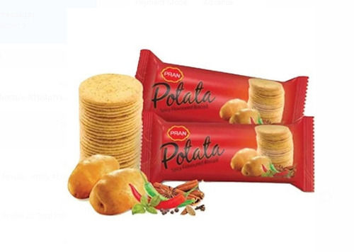 Round Crispy And Salty Spicy Taste Pran Cheese Potato Flavored Biscuits  Processing Type: Baked