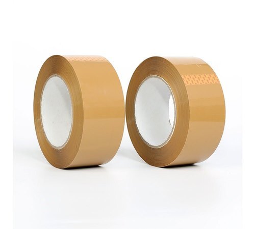 Plain Brown Light Weight Water Proof One Side Easy To Use Bopp Packaging Tape