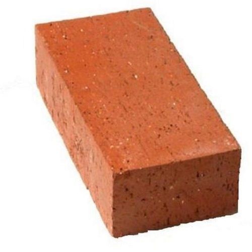 High Strength Red Color Size 8X4X4 Inch Water Absorption 0.24% Rectangular Shape Clay Bricks 