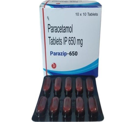 Strong Chemical Containing Used To Mitigate Torture And To Reduce Fever Paracetamol 650mg Tablets