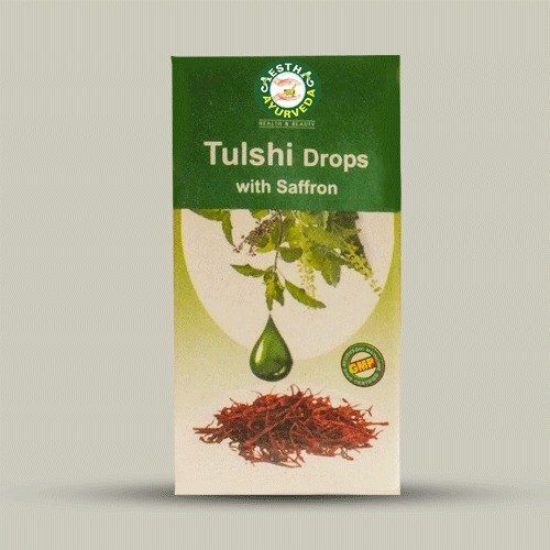 20 Ml Tulsi And Saffron Ingredients Liquid Panch Tulsi Drops 