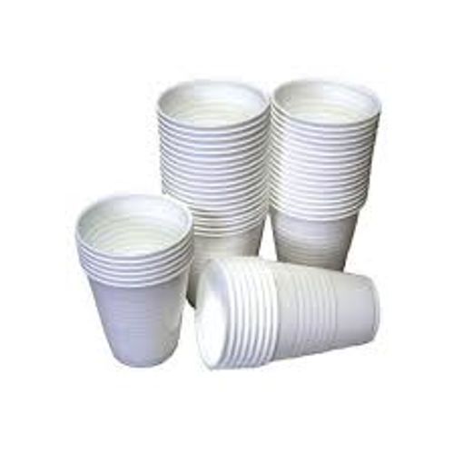 Easy To Use Light Weight Environmental Friendly Disposable Paper White Cup, Pack Of 50