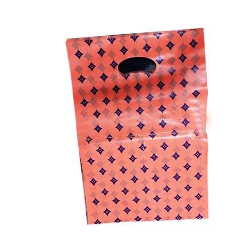 Flexiloop Handle Printed Red And Black Shopping Plastic Bags