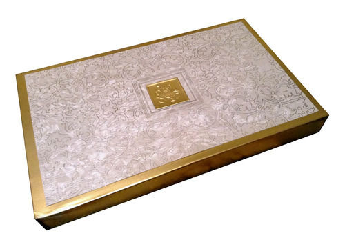 Golden Printed Rectangle Shape Easy To Use Soft Environment Friendly Paper Board Sweet Box