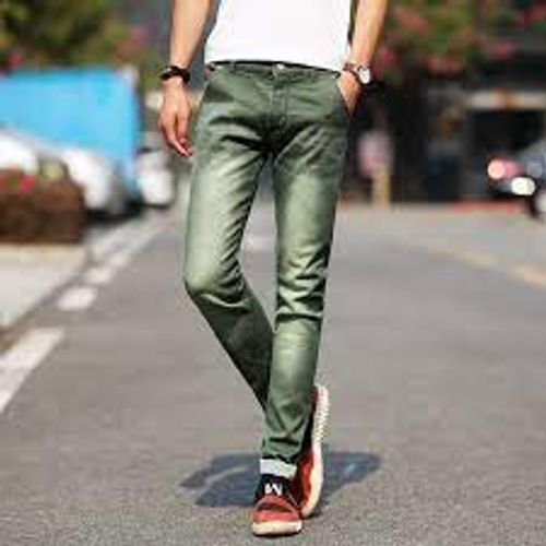 Men's Relaxed Fit Denim Jeans - 40 Inch Length, 36 Waist Size, Green Color | Long-Lasting, Washable, Versatile Style for All Seasons