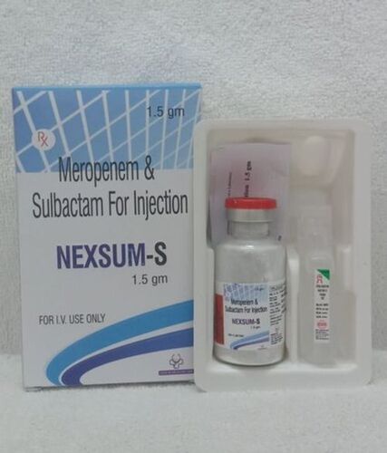 I V Meropenem And Sulbactam For Nexsum-S 1.5A Gma Injection Suitable For: Adults