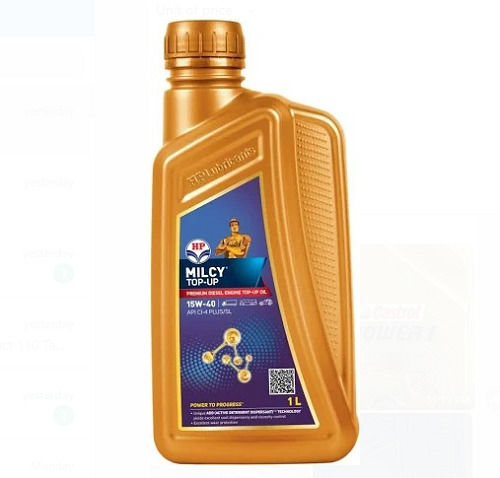 Pack Of 1 Liter Size 15w-40 Milcy Top-Up Liquid From Synthetics Hp Engine Oil