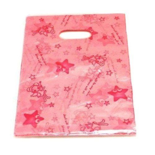 Grey Pink Easy To Handle Environment Friendly And Dyed Non Woven Printed Plastic Bag