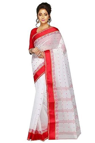 Pure Cotton Baluchari Bengal Cotton Handloom Jamdani Tant Sarees For Women