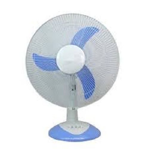 Stainless Steel White And Blue Color Portable Table Fan