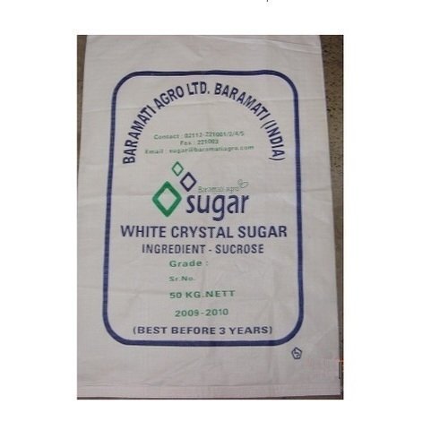 White Polypropylene Sugar Packaging Bags For Industrial
