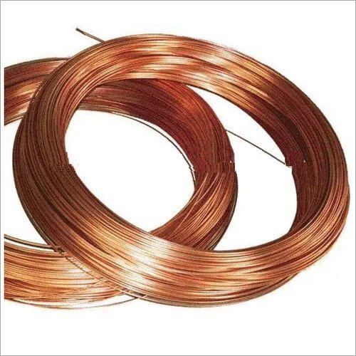 Brown 15-25 Mm Round Shape Copper Wire Used In Electrical Sector 