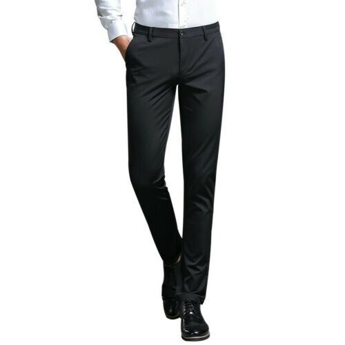 Breathable Stylish Premium Grade Pain Dyed Fashionable Soft Men'S Black Formal Pant