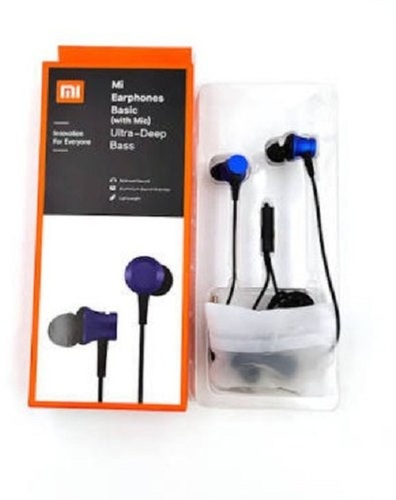 Color Blue Mi Earphones For Mobile