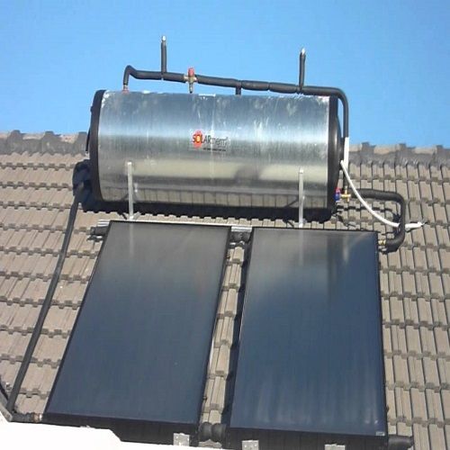 Black Domestic Solar Water Heater 100 Lpd