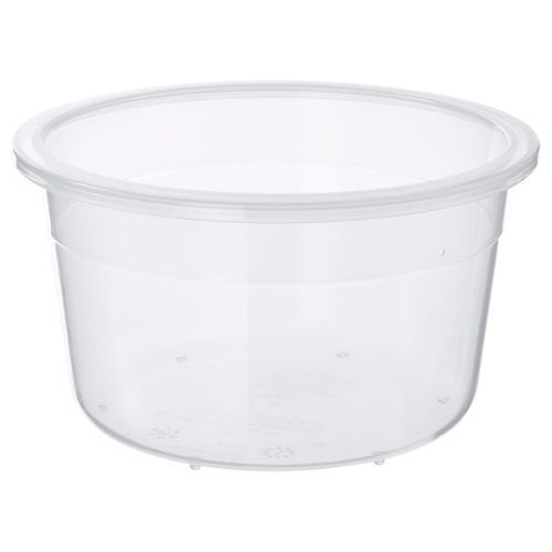 Metal Eco Friendly Durable White Plain Plastic Container Perfect For Food Storage