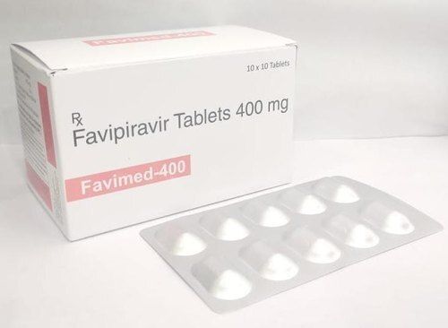 Red Favipiravir Tablets,400 Mg 10X10 Tablets