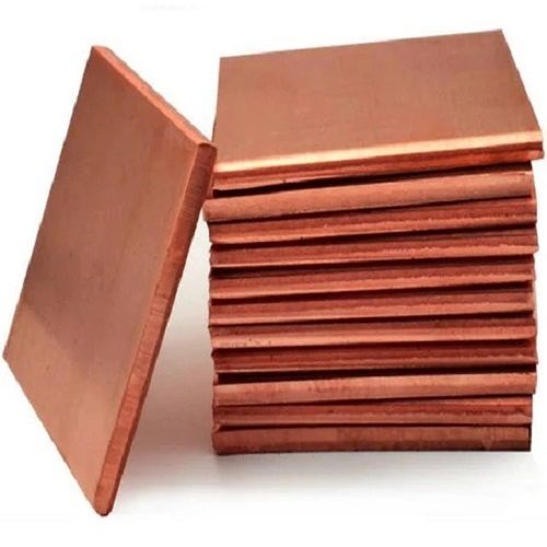 Golden Square Shape Thickness 3 Mm And 600x600 Mm Size Cooper Plate