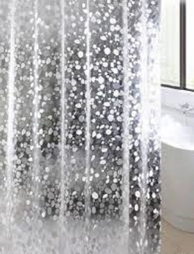 Transparent Cotton Pvc Shower Curtain For Home And Hotel