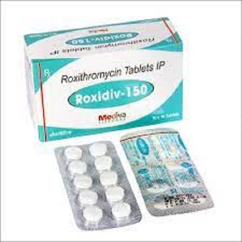 Roxithromycin Roxidive-150 Tablets For Treat A Variety Of Bacterial Infections (10X10 Tablets) General Medicines