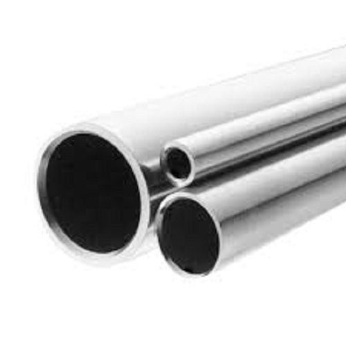 Stainless Steel Silver Color Round Pipe For Structure Pipe  Grade: 304