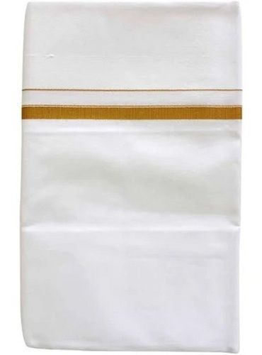 Summer Wear Comfortable And Washable White Color Plain Pure Cotton Lungi Moisture (%): Nil