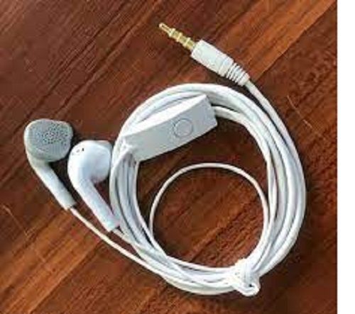 White Plastic Samsung Earphones