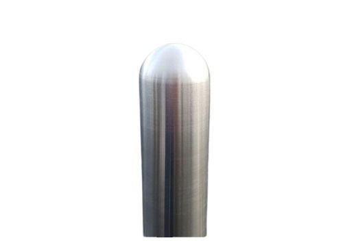 Pedestrian Safety Smooth Surface Polish Finished Cylindrical Stainless Steel Road Bollards, 1.5 Meter