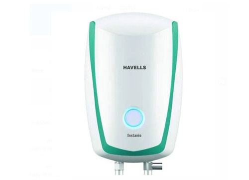 10 Liter Capacity White And Green Steel Body Wall Mounted Havells Electric Geyser 