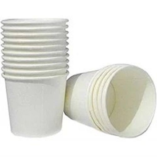 110 Ml Capacity Round Shape White Color Disposable Paper Cups For Events