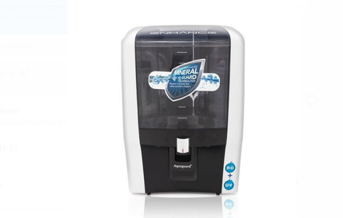 12 Liters Capacity Black And White Plastic Body Wall Mounted Ro Water Purifier