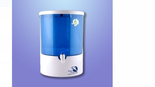 ऑरेंज 12 लीटर क्षमता वाला सफ़ेद और नीला प्लास्टिक वॉल माउंटेड रो वाटर प्यूरीफायर